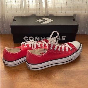 Red Converse Low Tops
